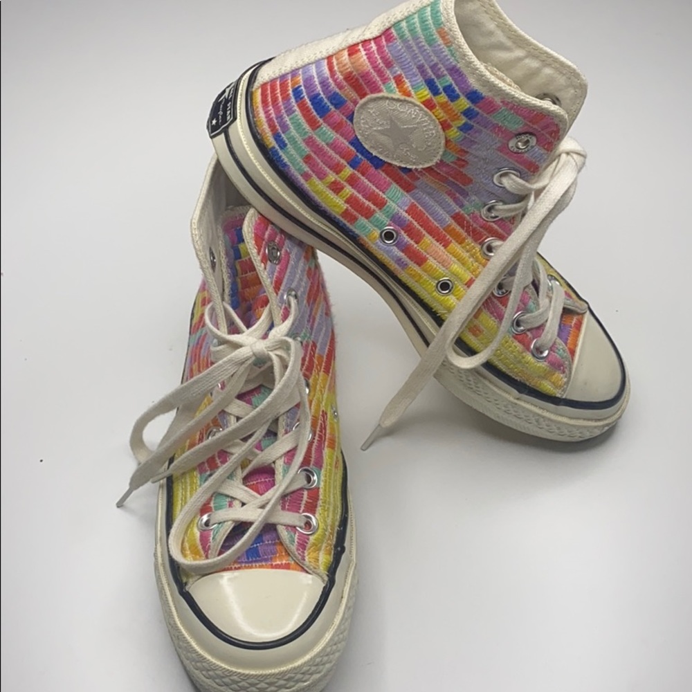 👟CONVERSE MARA HOFFMAN Rainbow Hi Top Sneakers👟